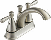 Peerless Bayside Centerset Bathroom Faucet Brushed Nickel, Bathroom Sink Faucet, Drain Assembly, Brushed Nickel P99640LF-BN