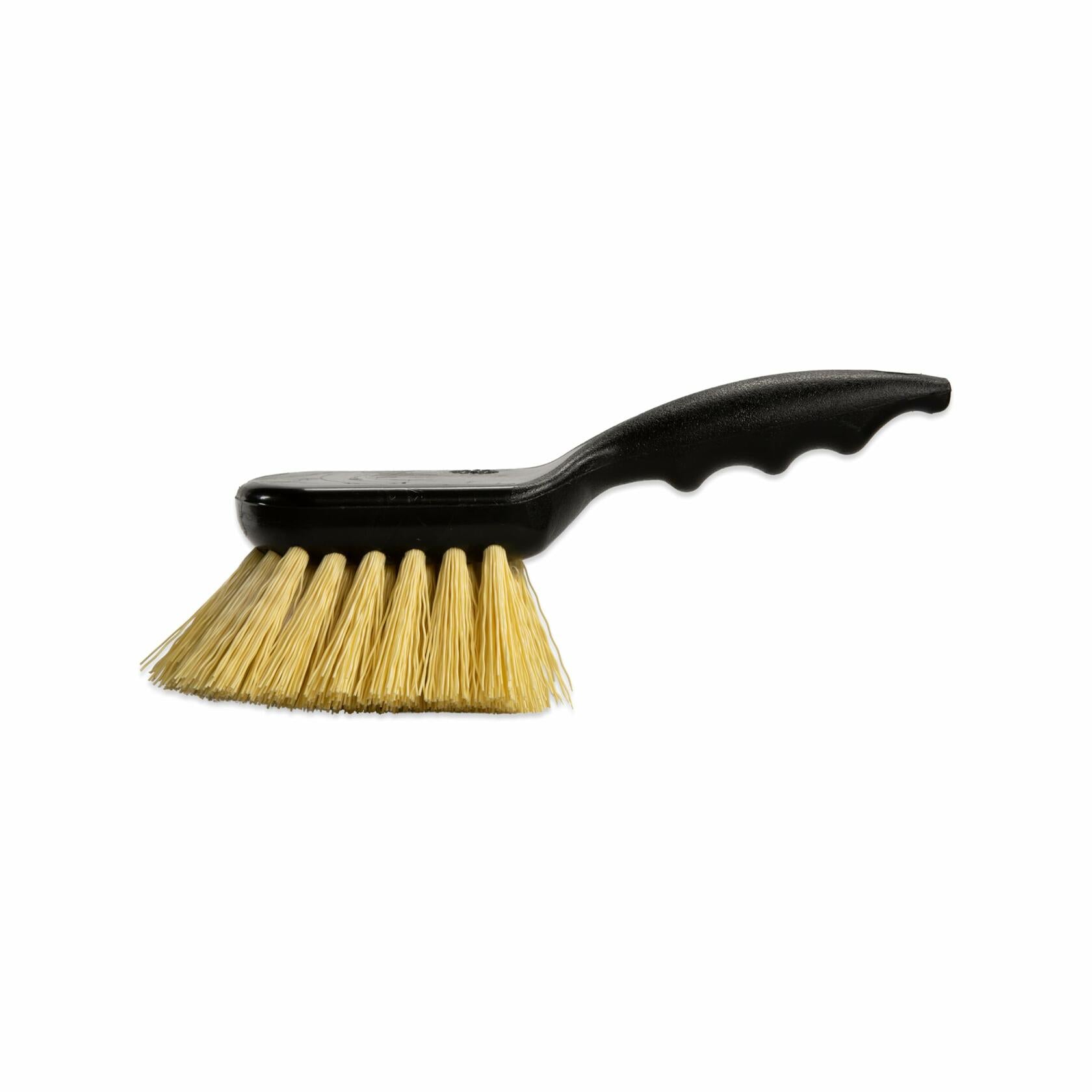SPARTA 3650500 Plastic Scrub Utility Brush With Polypropylene Bristles For Cleaning, 8 Inches, Black
