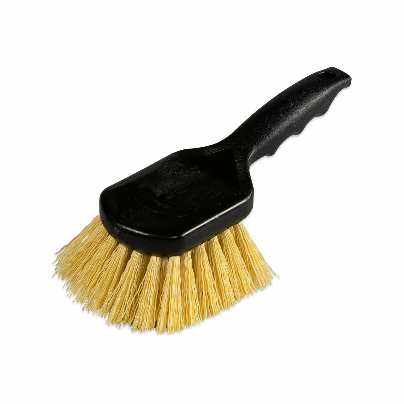 SPARTA 3650500 Plastic Scrub Utility Brush With Polypropylene Bristles For Cleaning, 8 Inches, Black