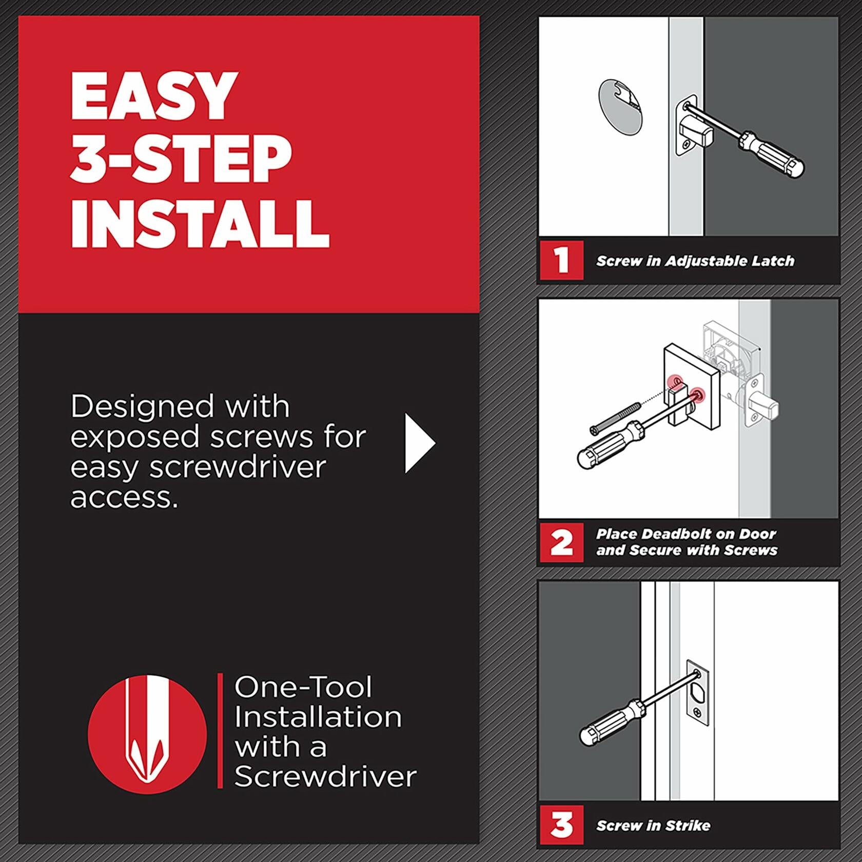 Kwikset 991 Pismo Keyed Entry Knob and Single Cylinder Deadbolt Combo Pack Featuring SmartKey and Microban, Satin Nickel