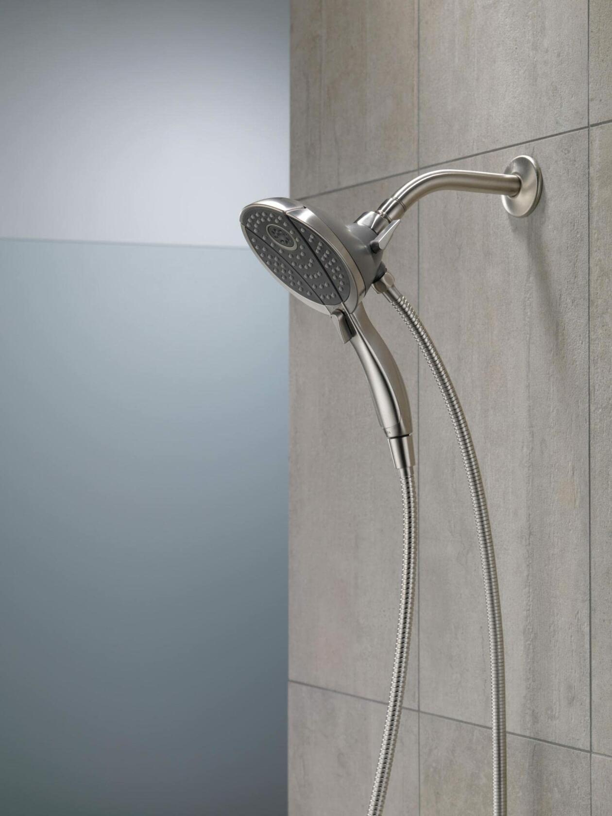 Delta Faucet 58467-SS 4-Spray In2ition Dual Shower Head with Handheld Spray, Brilliance Stainless