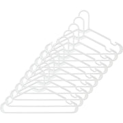 Tamor Plastics Corp. 6808/10WH.14 Cheerful Tubular Plastic Clothes Hanger (Pack of 10)