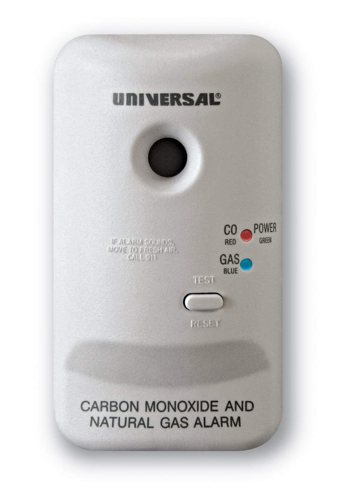 Universal Security Instruments MCN400B M Series Plug-In Carbon Monoxide and Natural Gas Alarm with 9-Volt Battery Backup