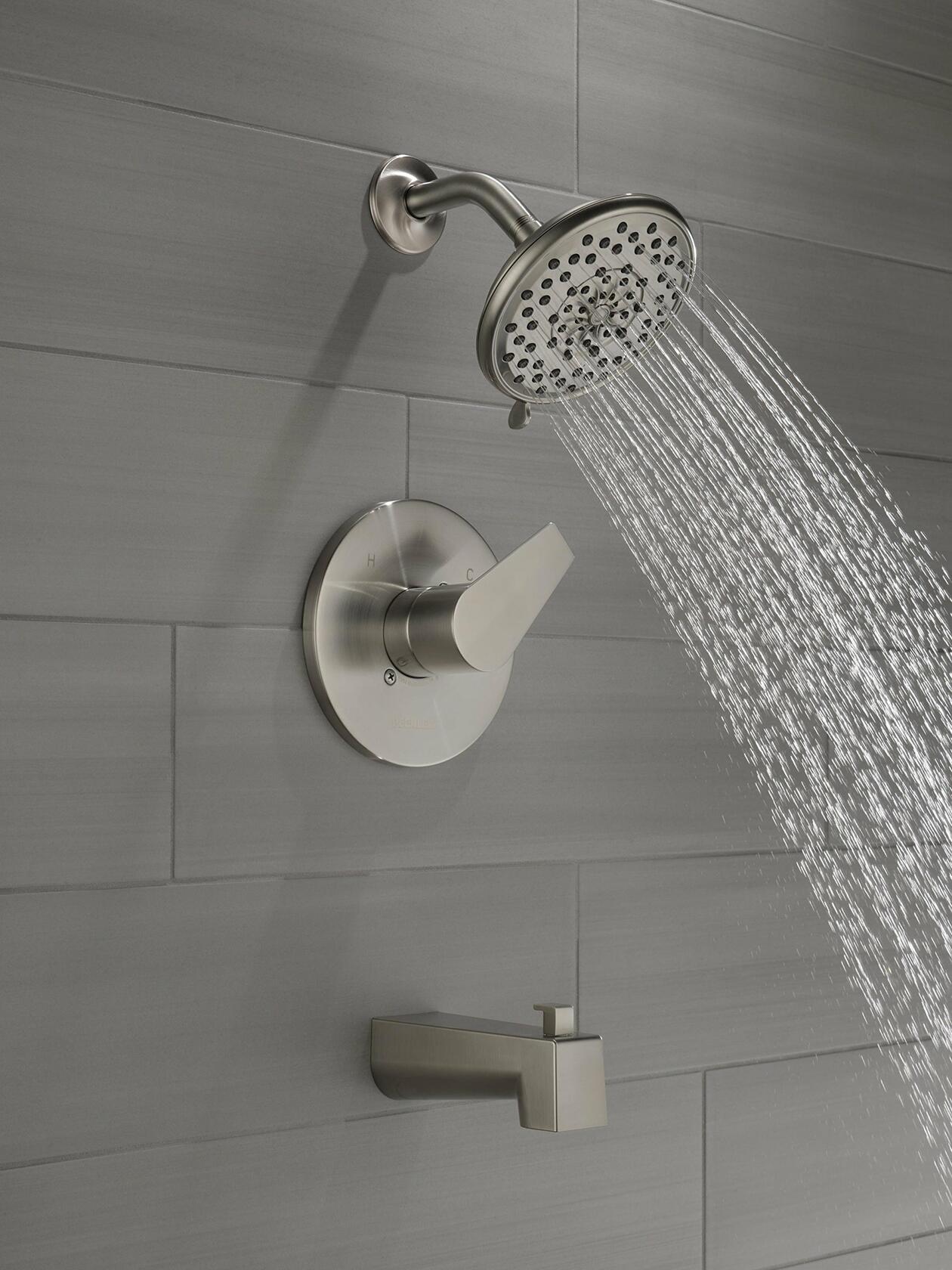 Peerless PTT14419-BN XANDER MultiChoice Tub Shower, Brushed Nickel