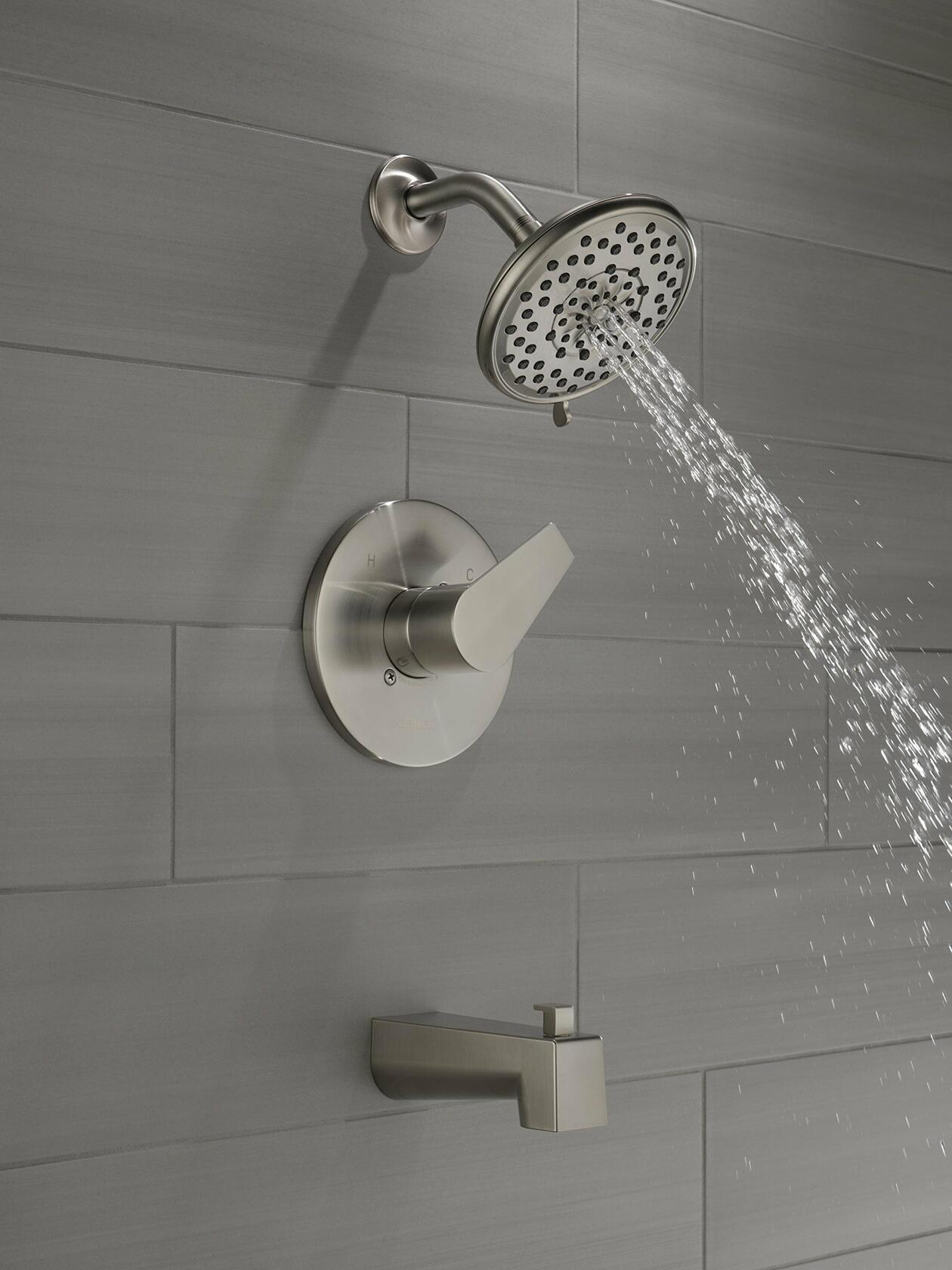 Peerless PTT14419-BN XANDER MultiChoice Tub Shower, Brushed Nickel