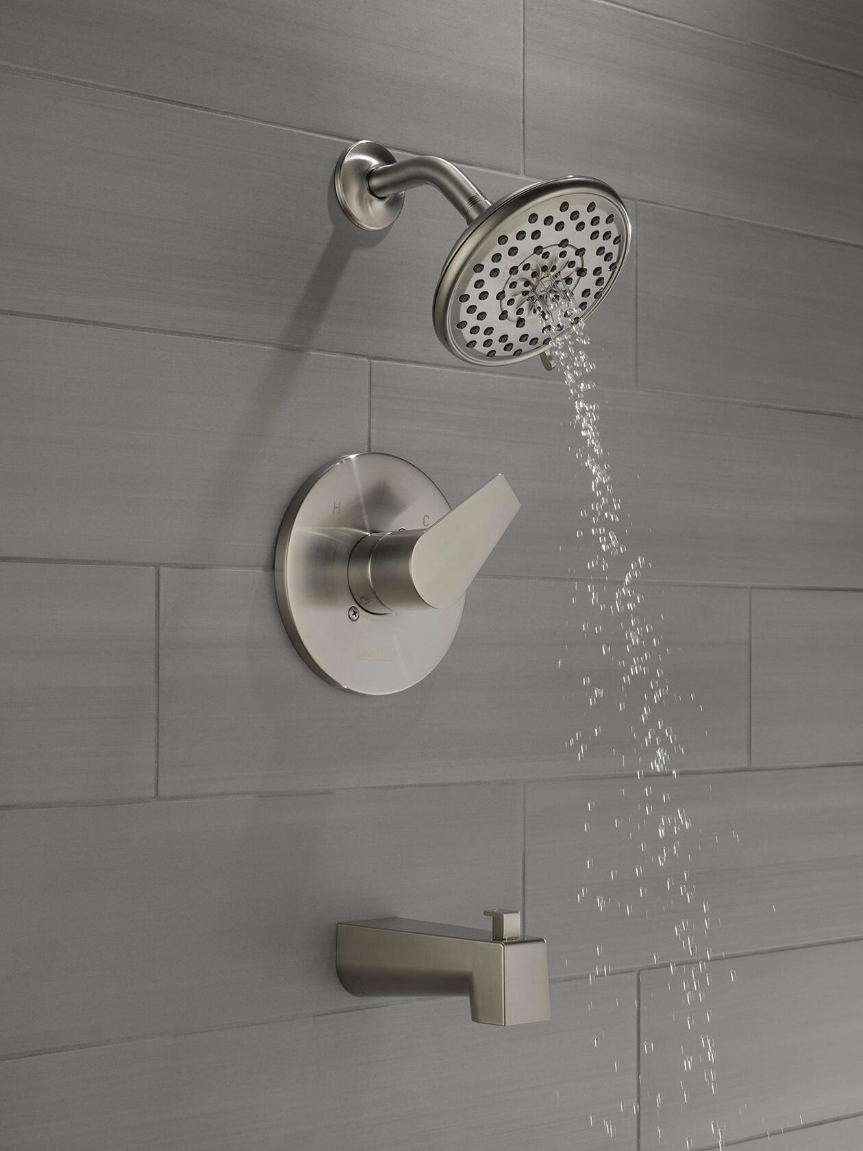 Peerless PTT14419-BN XANDER MultiChoice Tub Shower, Brushed Nickel