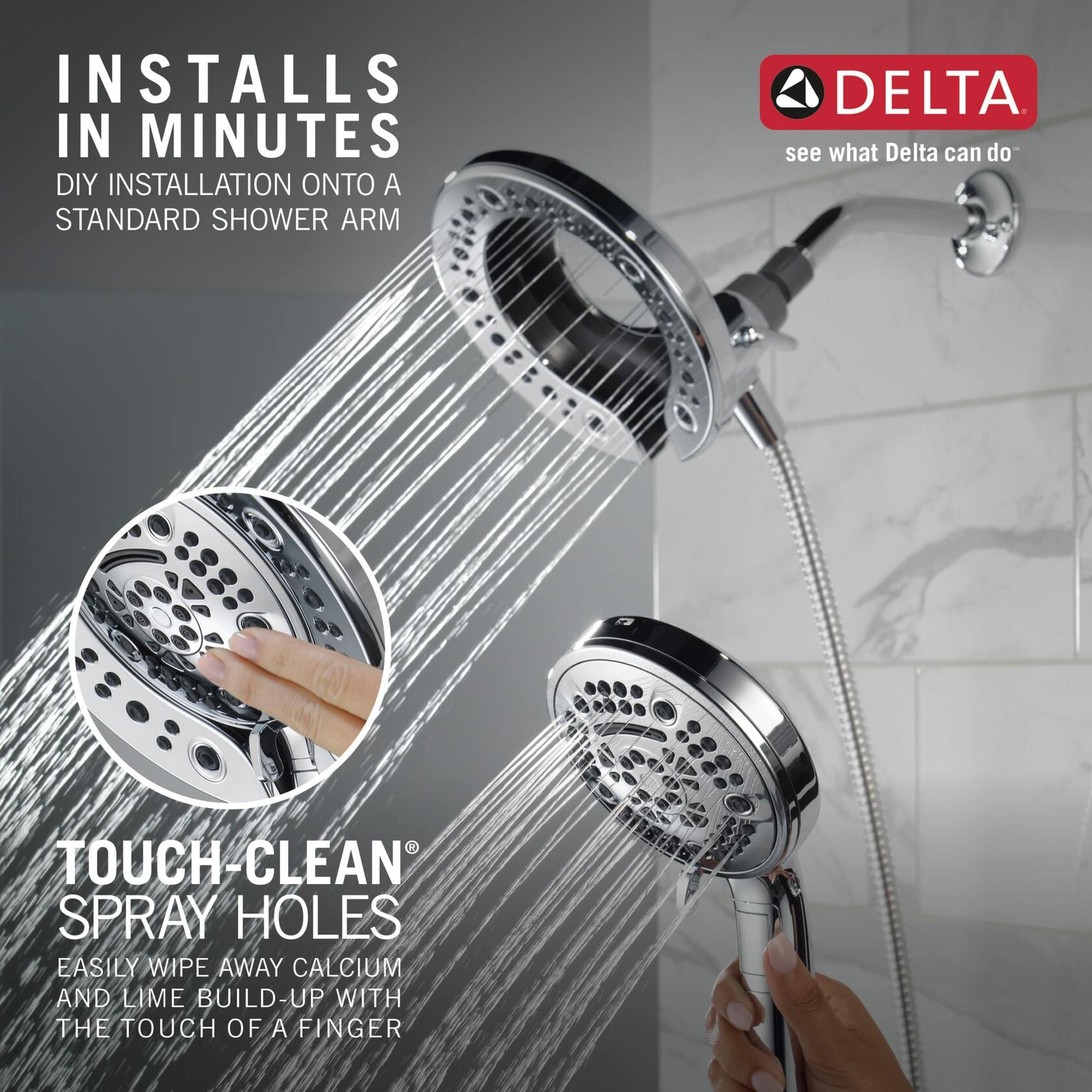Delta In2ition 75687D 7-Setting Two-in-One Shower, Chrome