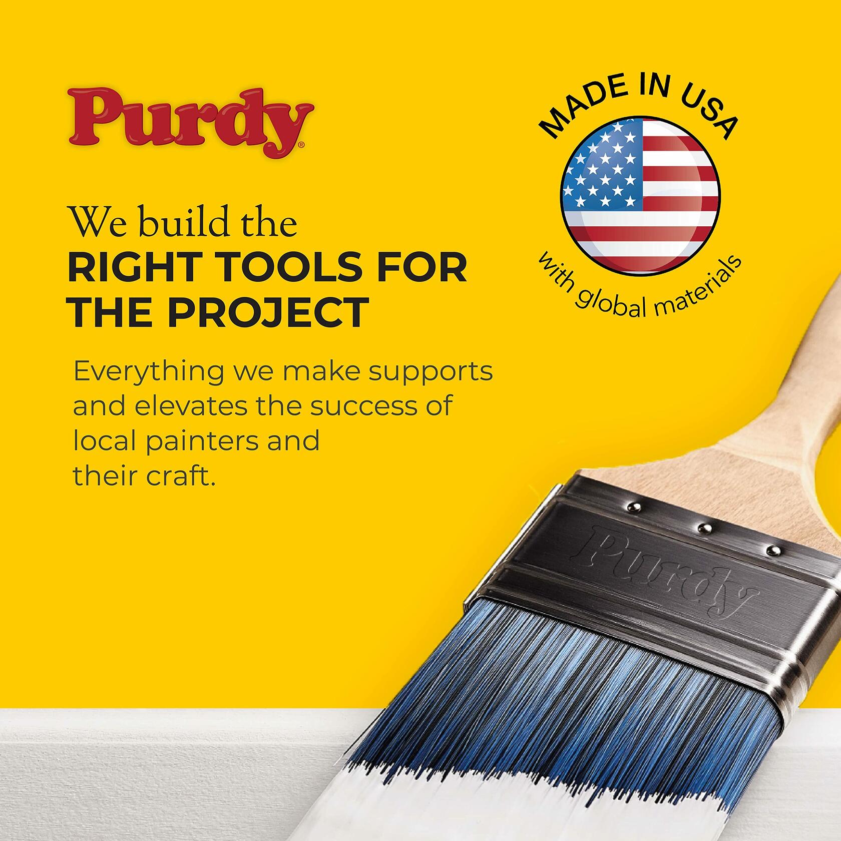 Purdy 14A900430 Surface Prep Tool Stiff Angled Blade Contractor Putty Knife & Scraper, 3 inch