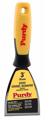 Purdy 14A900430 Surface Prep Tool Stiff Angled Blade Contractor Putty Knife & Scraper, 3 inch