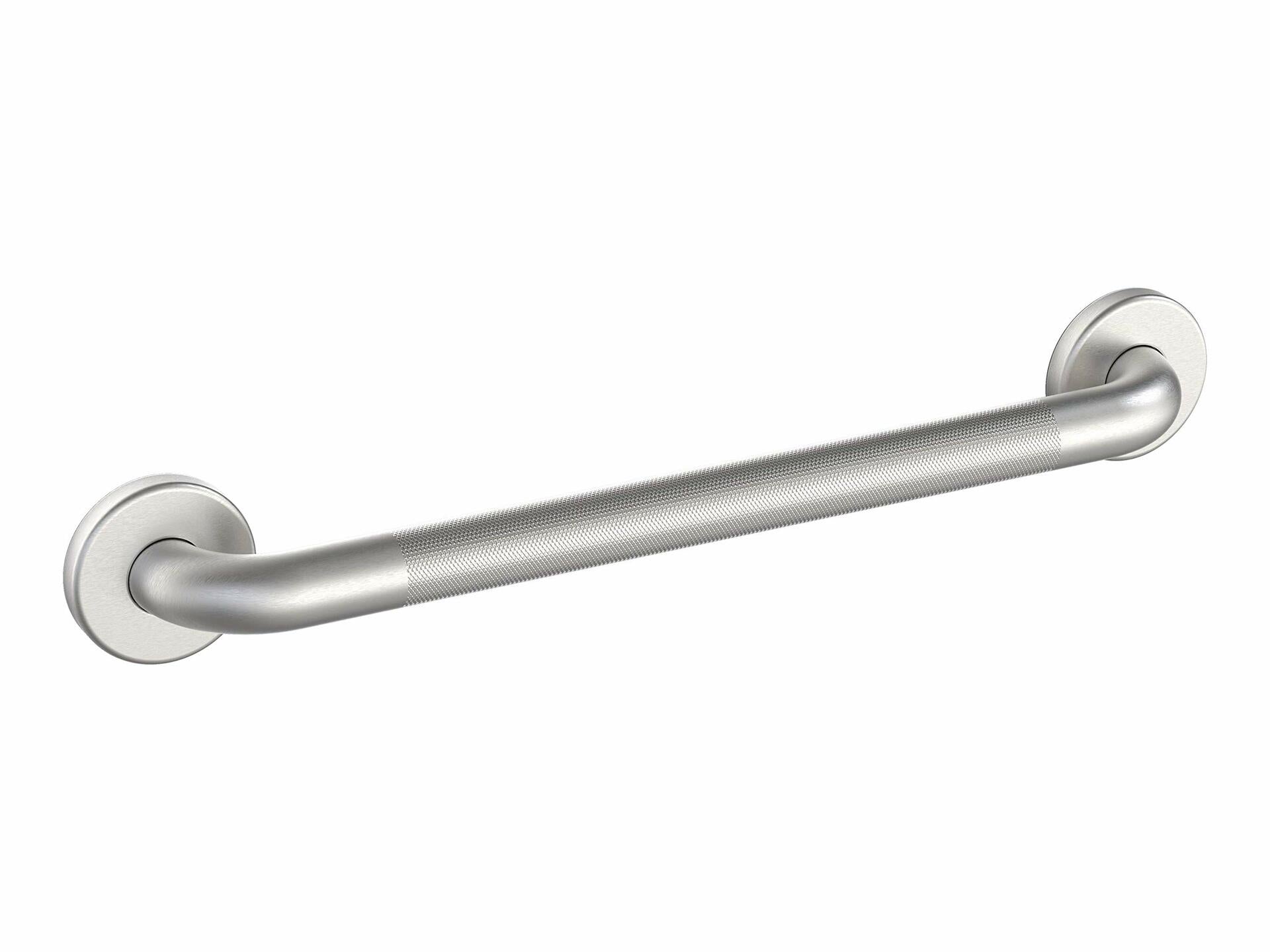 WingIts WGB5SSKN18 STANDARD Grab Bar, Diamond Knurled Grip, Concealed Mount, Satin Knurled Stainless Steel