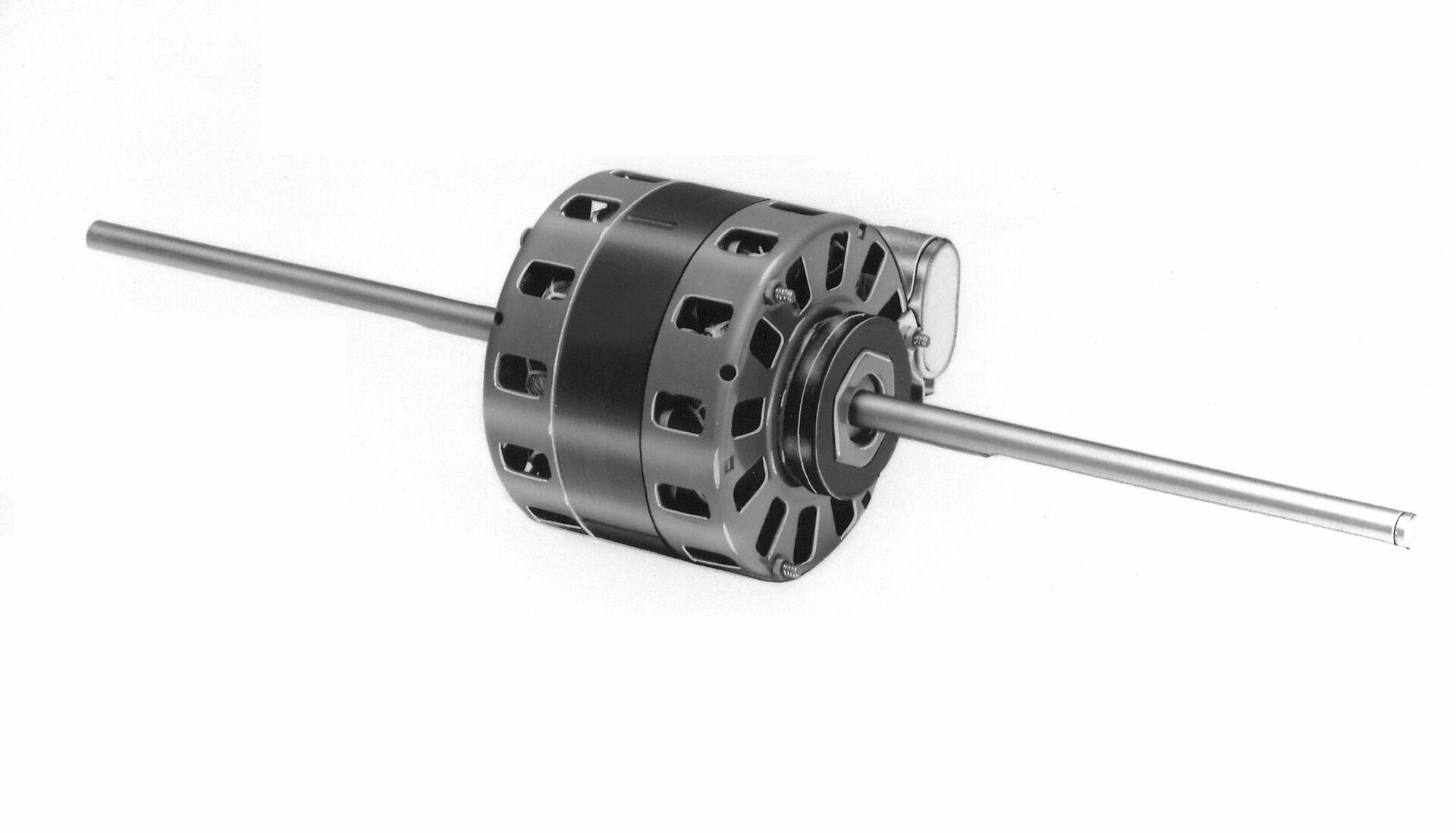 Fasco D258 5" Frame Open Ventilated Permanent Split Capacitor Fan Coil Air-Conditioning and Heating Unit Motor with Sleeve Bearing 1/5-1/10HP, 1050rpm, 208-230V, 60Hz, 2.8-1.3 amps