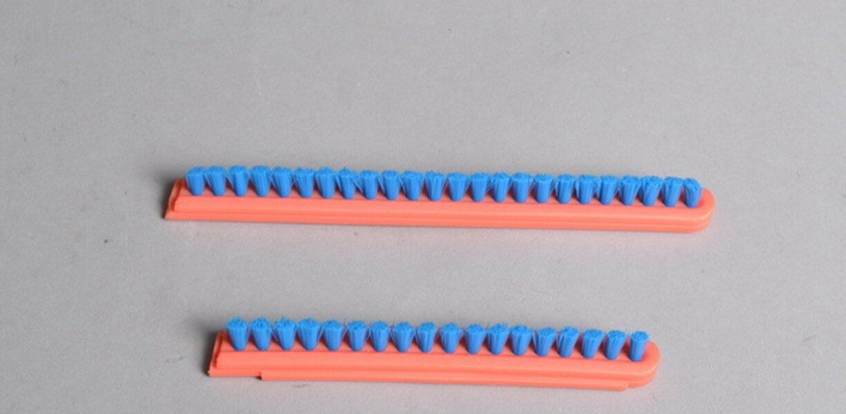 Electrolux Eureka Sanitaire Brush Roll Bristle Strip Inserts Orange Blue 2 Pk Part # 52282a-4