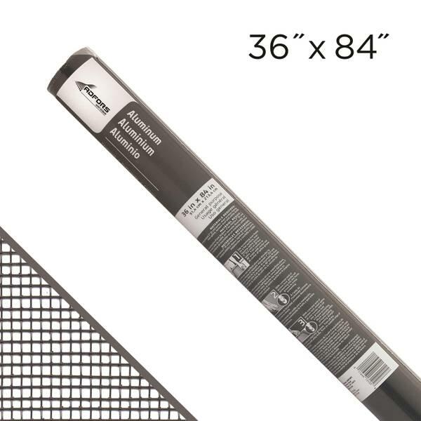 Saint-Gobain ADFORS 36 in. W X 7 ft. L Charcoal Aluminum Insect Screen Cloth