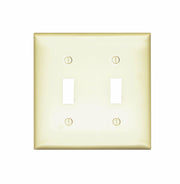 Preferred Industries WH1002-IVRY Two Gang Toggle Style Wall Plates, 10-Pack, Ivory