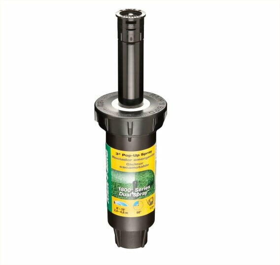 1800 Series 3 in. Dual Spray Quarter Circle Sprinkler