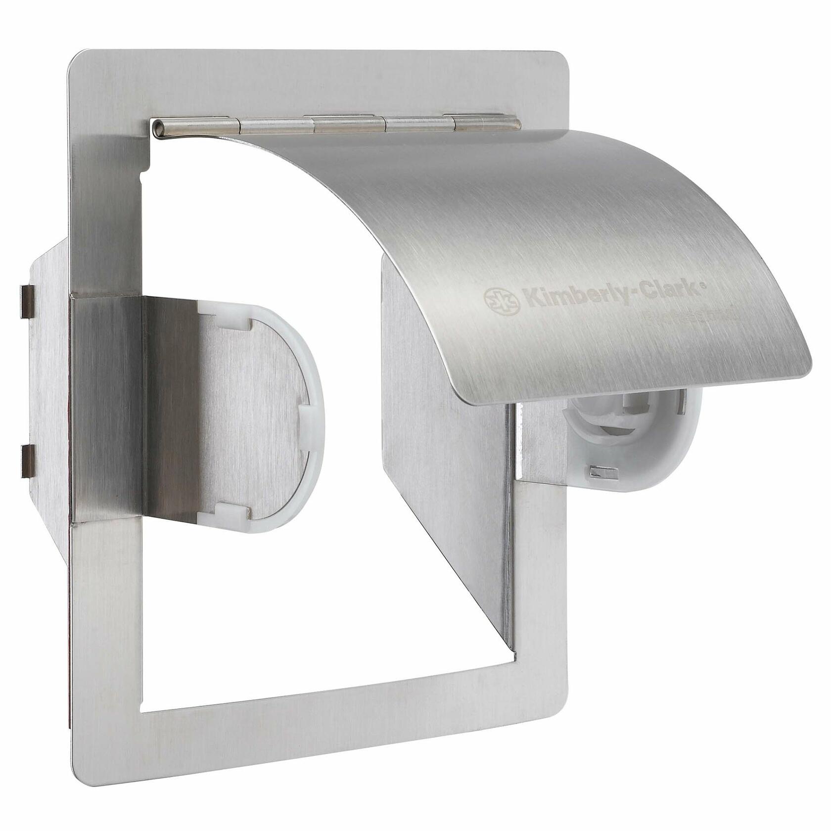 Kimberly-Clark Professional “E” Kit (09611) Recessed Coreless Standard Roll Adapter, Retrofit from Cored to Coreless Toilet Paper Rolls, Stainless Steel