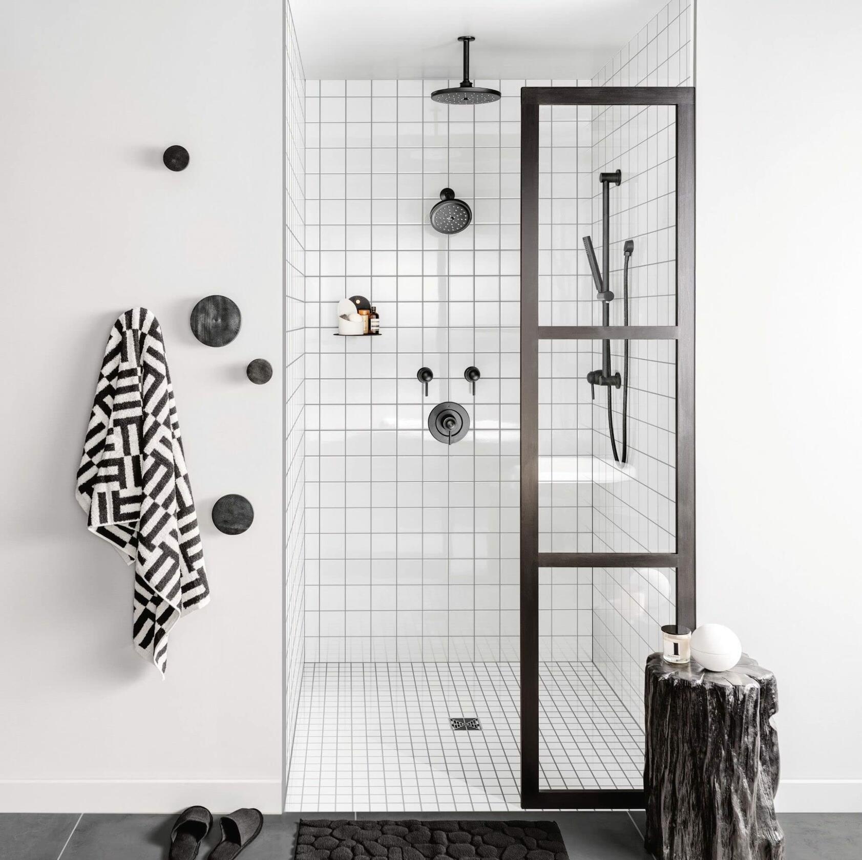 Moen A725WR Round Wrought Iron Drop Ell Handheld Shower Wall Connector