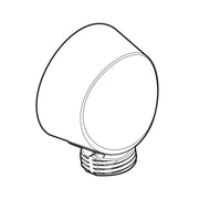 Moen A725WR Round Wrought Iron Drop Ell Handheld Shower Wall Connector