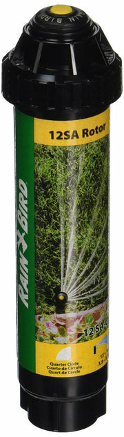 Rain Bird 12SAQ High-Efficiency Mini Rotary Pop-Up Spray, 90° Quarter Circle Pattern, 13' - 18' Spray Distance, 4" Pop-up Height