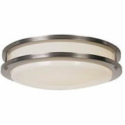 Monument 14.75 In. 1-Light Satin Nickel Flush Mount, 614018