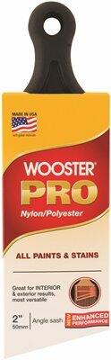 Wooster Brush H2147-2 Pro Nylon / Polyester Short Angle Sash Brush, 2 In.