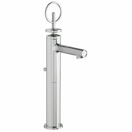 DXV D3510517C.100 Percy Single Handle Vessel Bathroom Faucet with Loop Handle, Polished Chrome