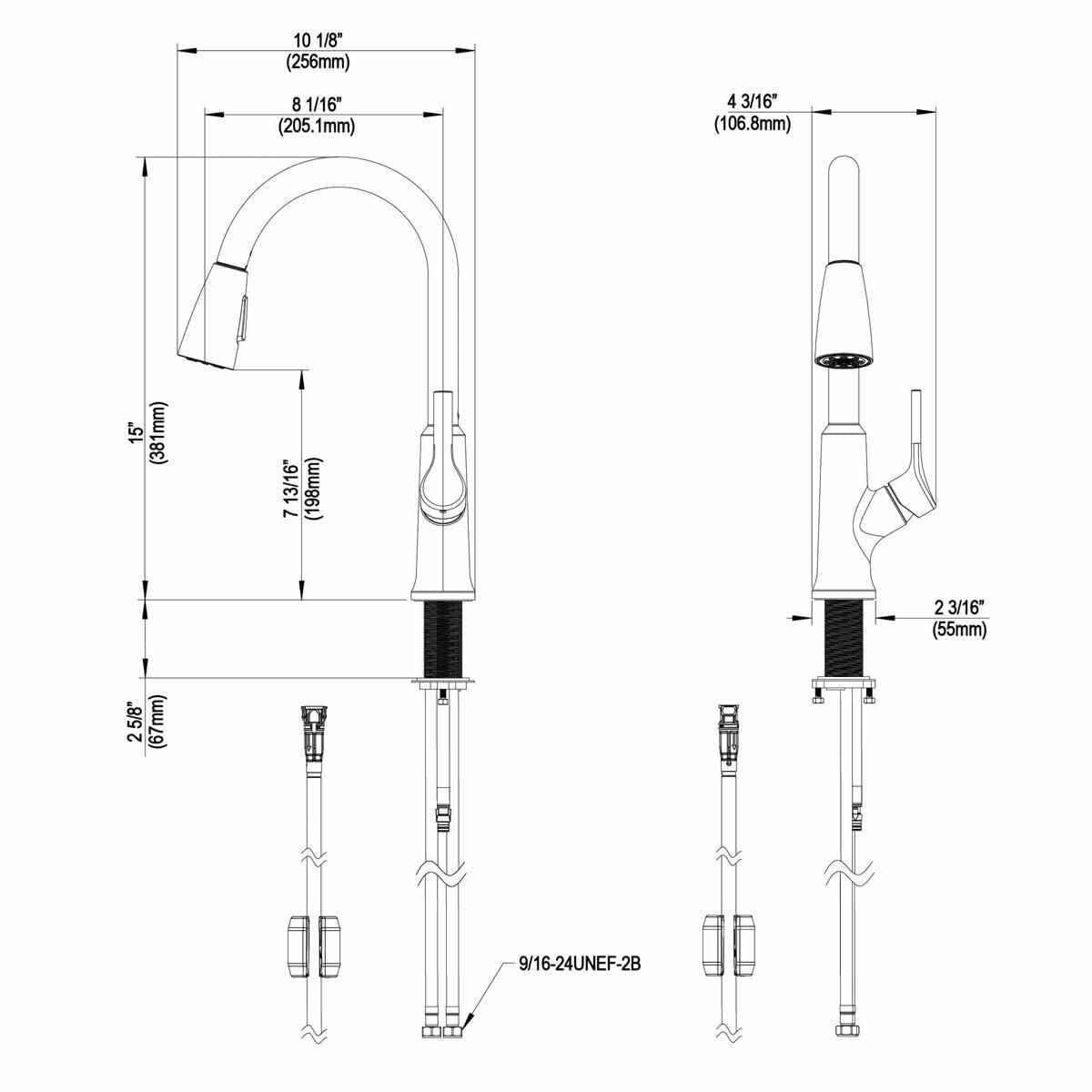 Elkay LK1410LS Everyday 1.80 GPM Single Hole Kitchen Faucet, Includes Escutcheon, Lustrous Steel