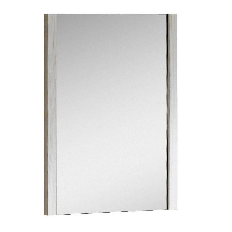 Fine Fixtures MOM24WH Modena 21 5/8 Inch x 31 1/2 Inch Wall Mount Rectangular Mirror, Off White Grain