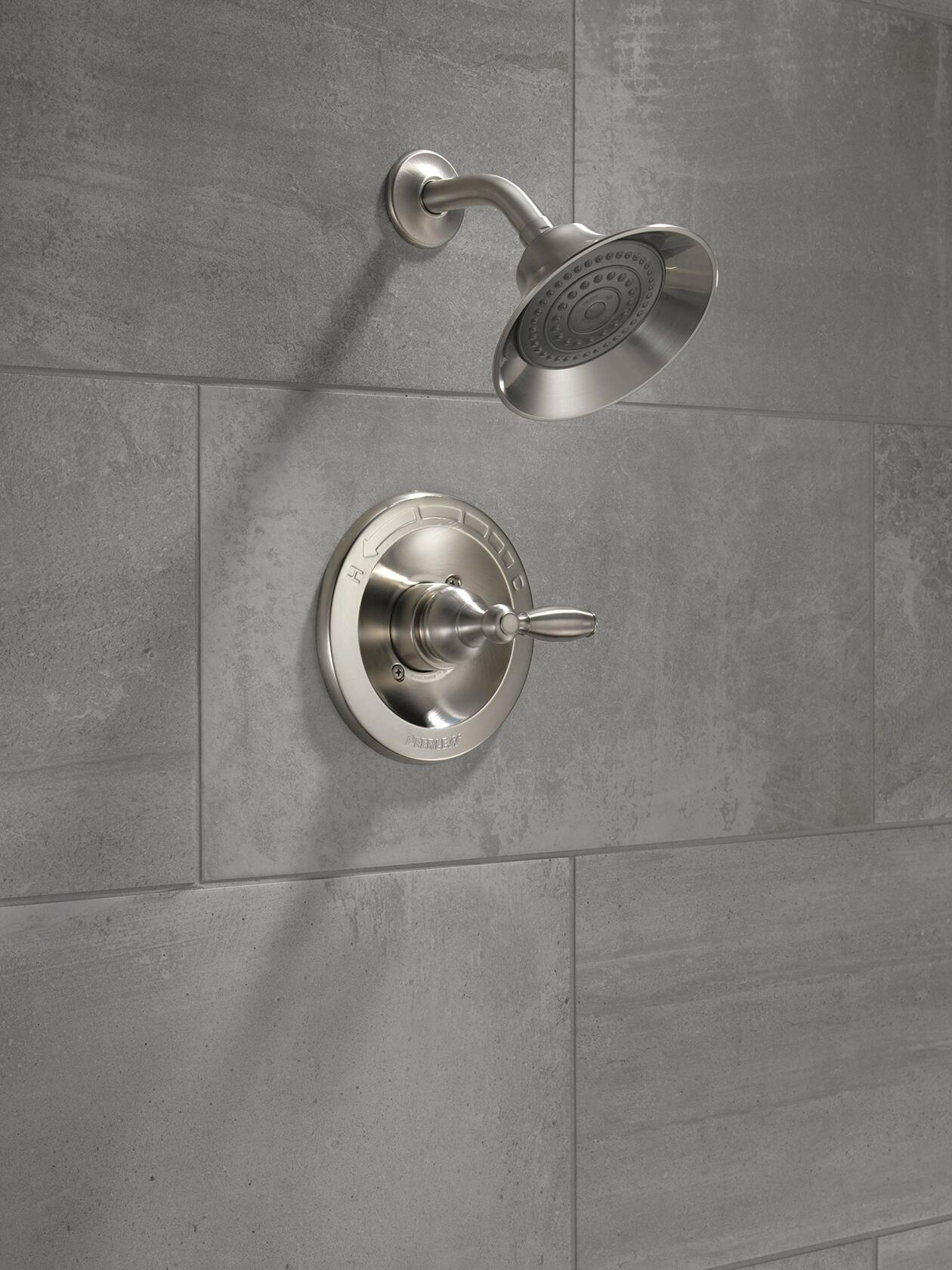 Peerless PTT188780-BN Claymore Single-Handle Shower Trim Kit, Brushed Nickel (No Valve)