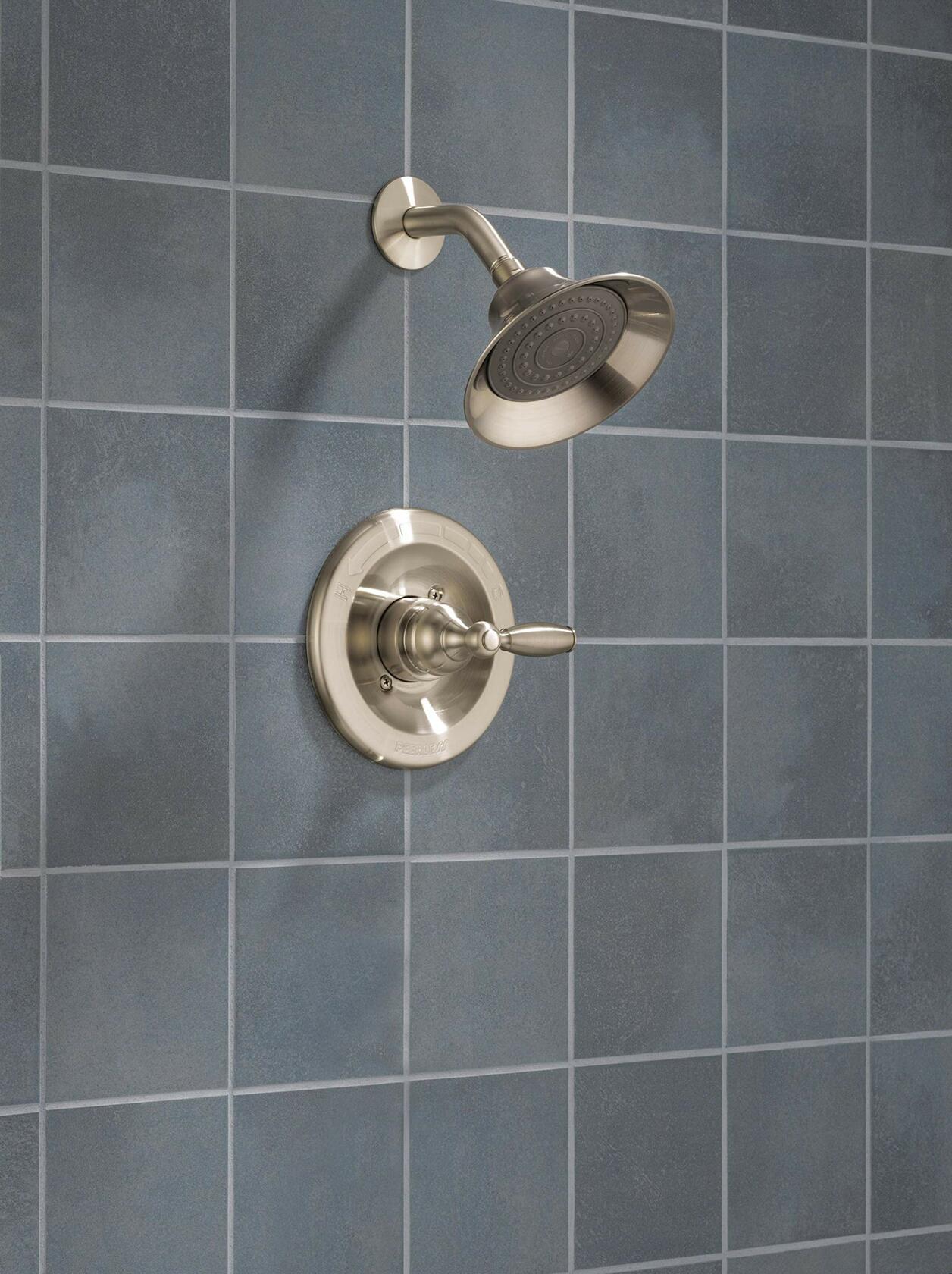 Peerless PTT188780-BN Claymore Single-Handle Shower Trim Kit, Brushed Nickel (No Valve)