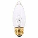 SATCO 40W Clear Decorative Incandescent Bulb – Medium Base, 130V | Classic Accent Light for Fixtures & Lamps