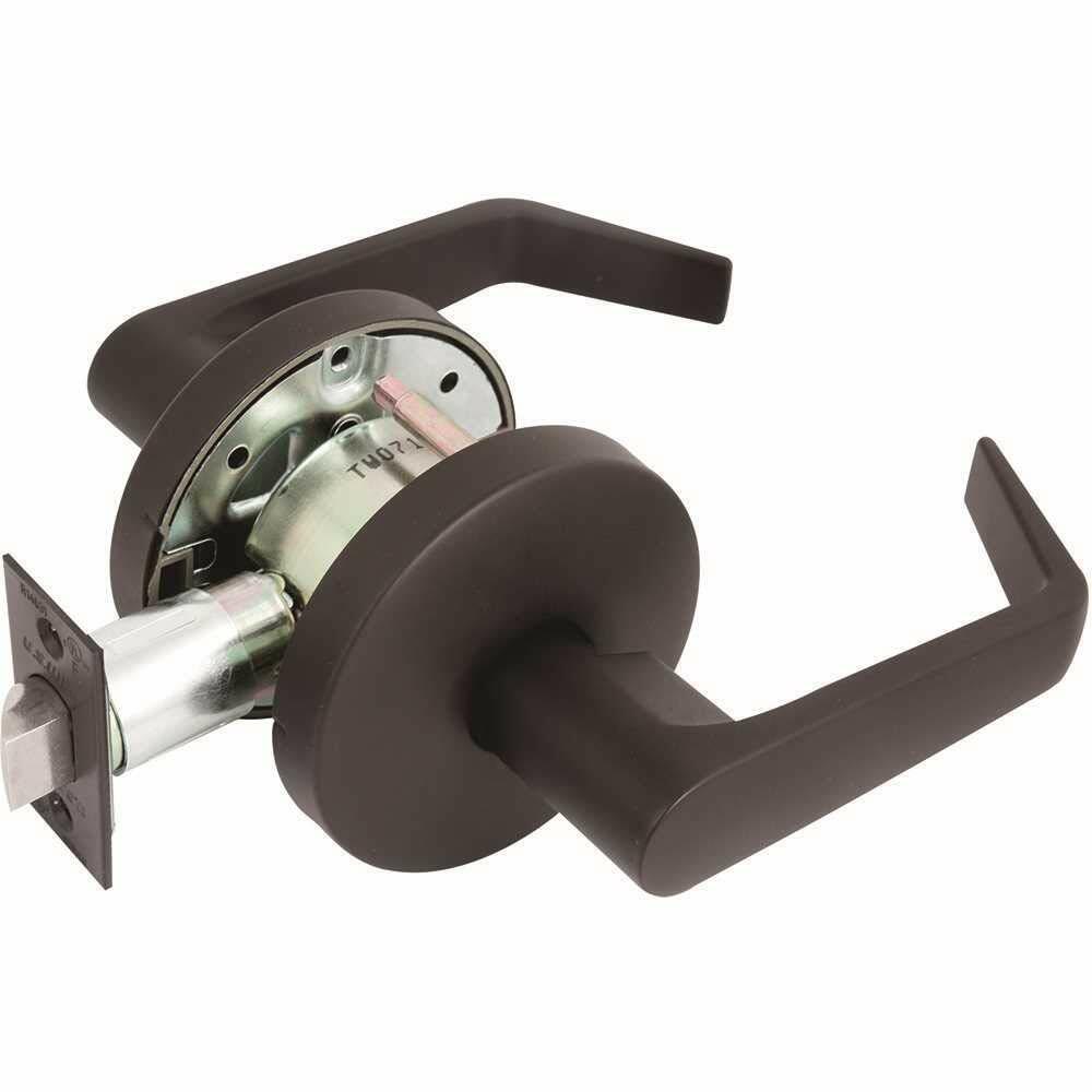 US Lock USX2052N10B 2050 GR2 2-3/4 in. Backset US10B Passage Hall/Closet Door Lever US10B, Oil-Rubbed Bronze
