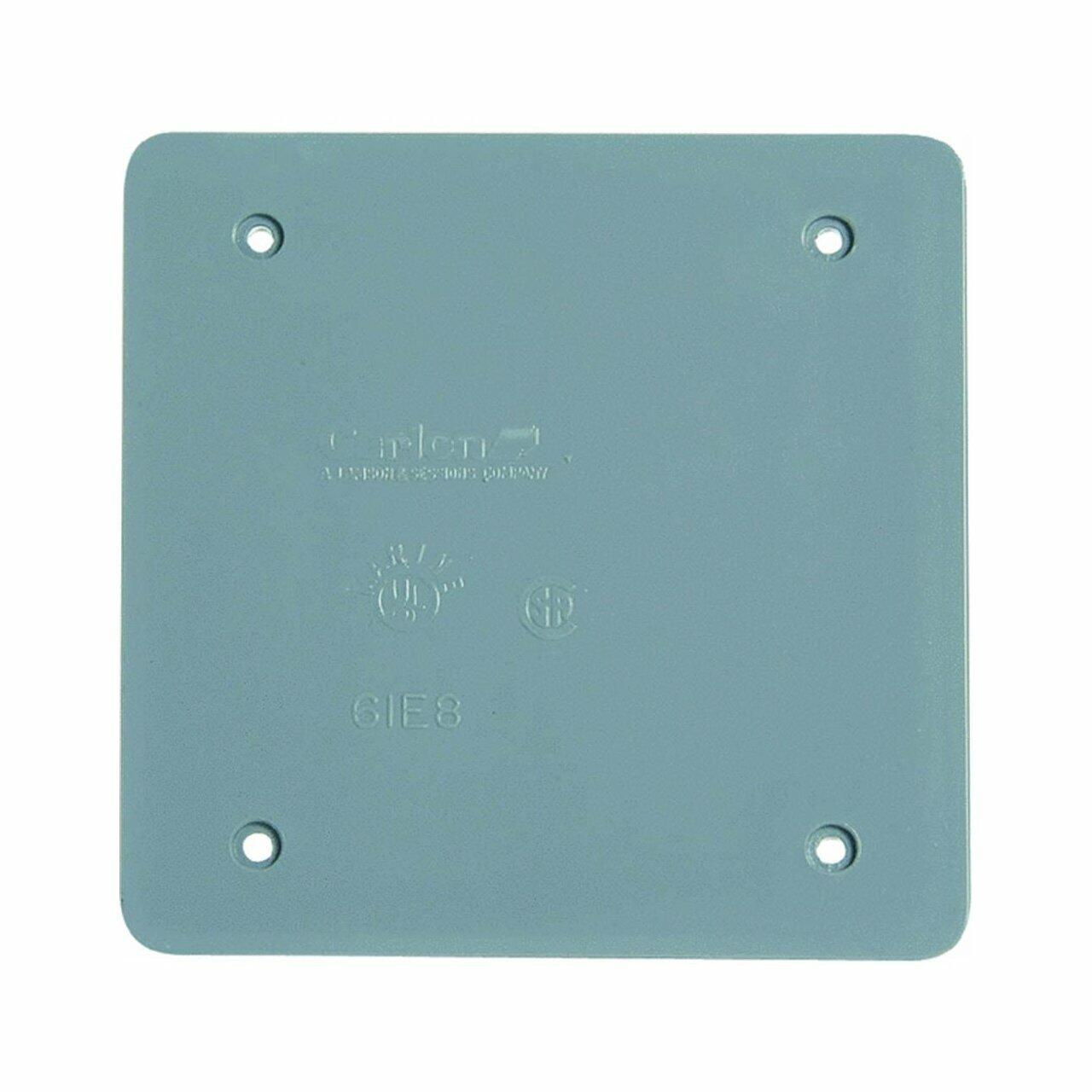 Thomas & Betts E9802CN-CAR PVC 2 Gang Blank Box Cover