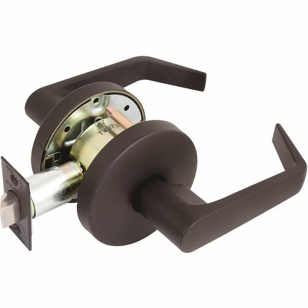 US Lock USX2052N10B 2050 GR2 2-3/4 in. Backset US10B Passage Hall/Closet Door Lever US10B, Oil-Rubbed Bronze