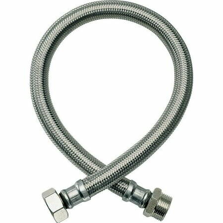Fluidmaster B2H18 Braided Stainless Steel Water Heater Connector 18