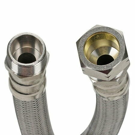 Fluidmaster B2H18 Braided Stainless Steel Water Heater Connector 18