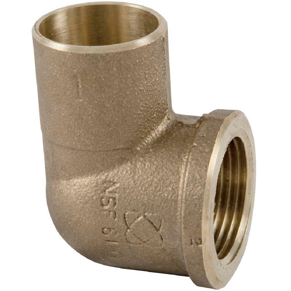 Nibco 7073LF-1 – 1" 90° Elbow, C x FNPT, Low-Lead Cast Bronze