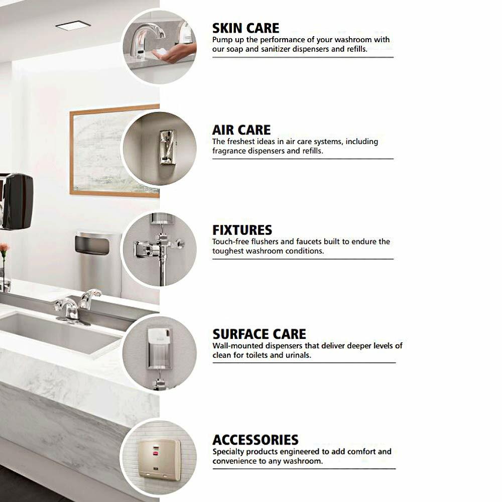 Rubbermaid Commercial 3486592 Flex Wall-Mounted Manual Skin Care Dispenser, Black, 1000- to 1300 mL (Pack of 2)