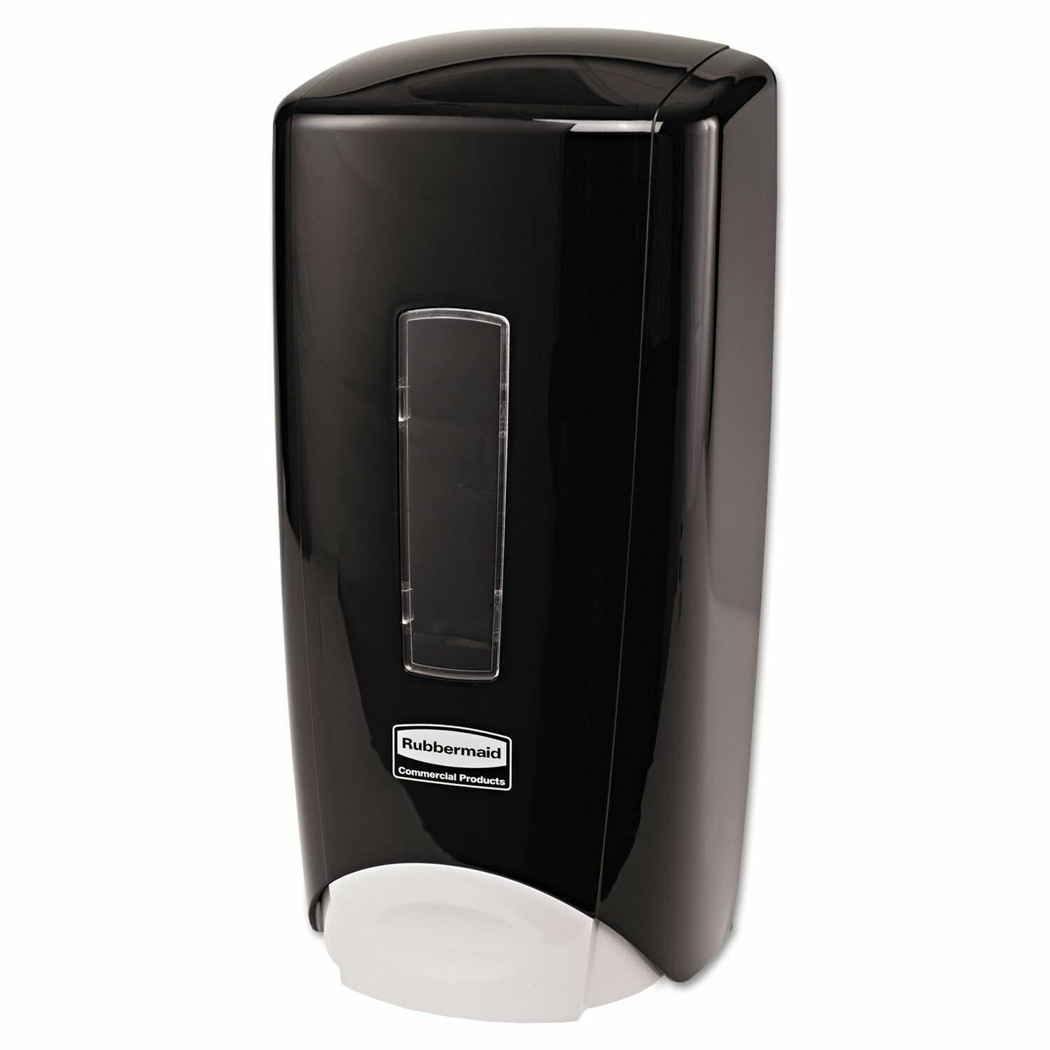 Rubbermaid Commercial 3486592 Flex Wall-Mounted Manual Skin Care Dispenser, Black, 1000- to 1300 mL (Pack of 2)