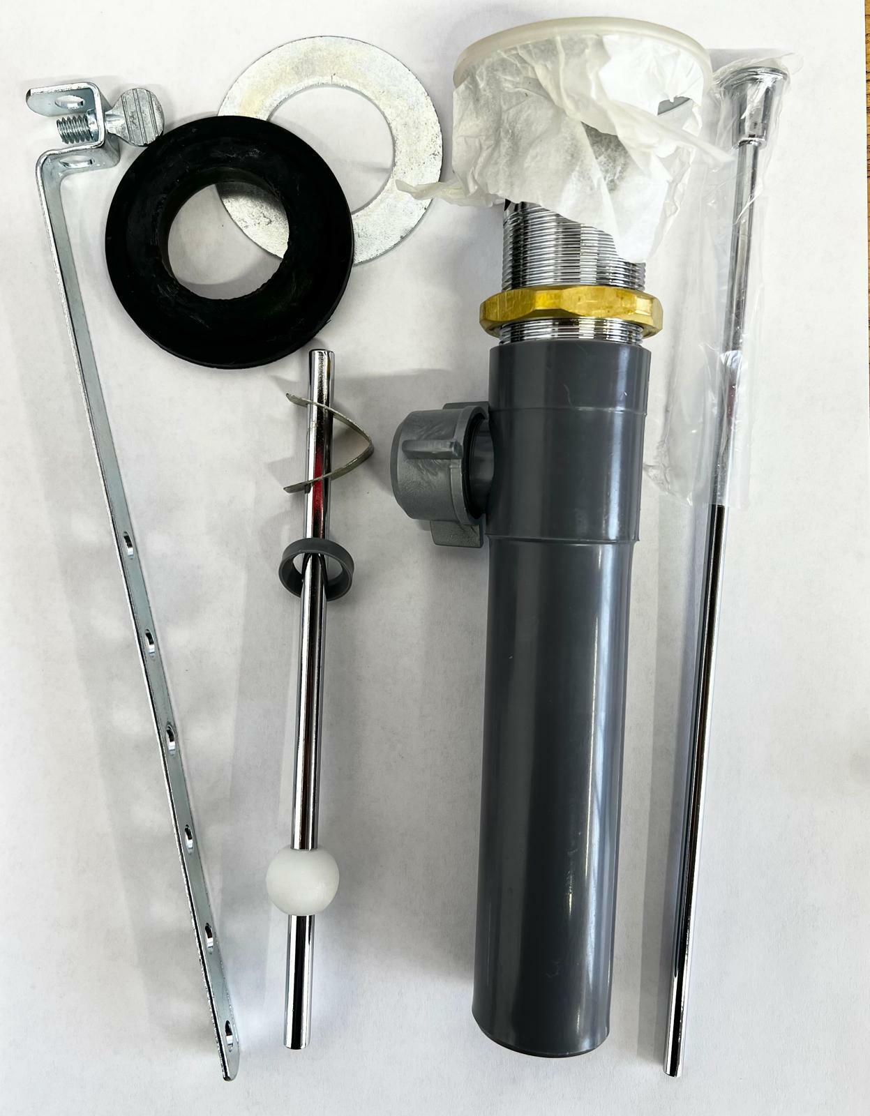 Valley Pop-Up Drain Body: ABS; Flange: Chrome, Pop-Up Assembly