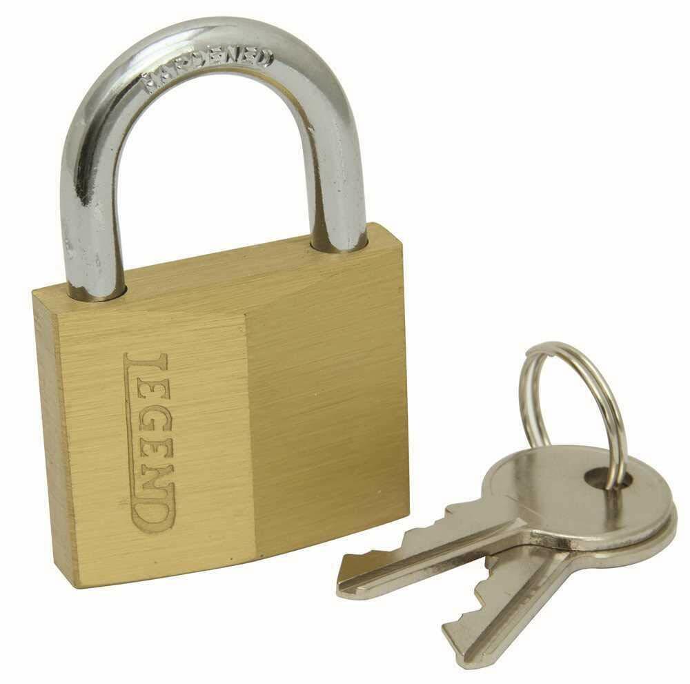 LEGEND 808060 1-1/2" Legend Solid Brass Keyed Different Padlock