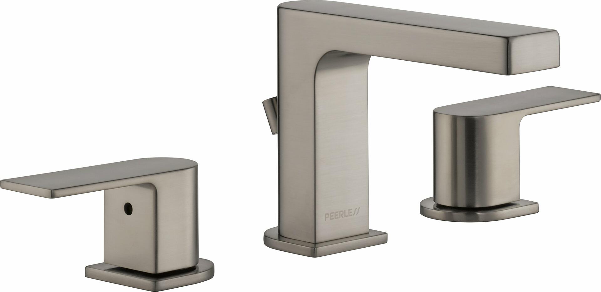 Peerless P3519LF-BN Xander Widespread Bathroom Faucet, Brushed Nickel, Drain Assembly