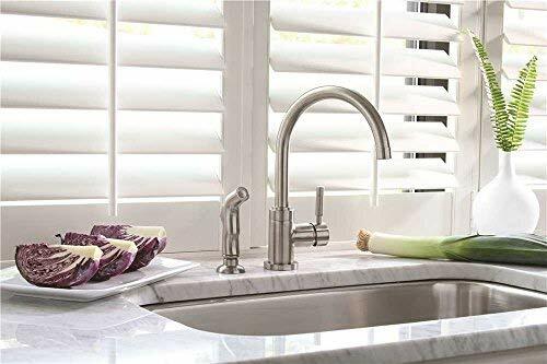 Premier Faucet 120098 Essen Lead-Free Single-Handle High-Arc Kitchen Faucet, PVD Brushed Nickel