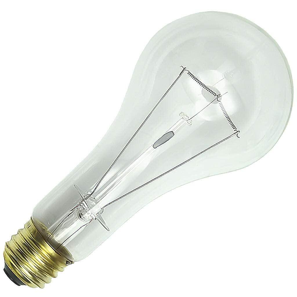 Satco S3958 Medium Bulb in Light Finish, 6.63 inches, Clear