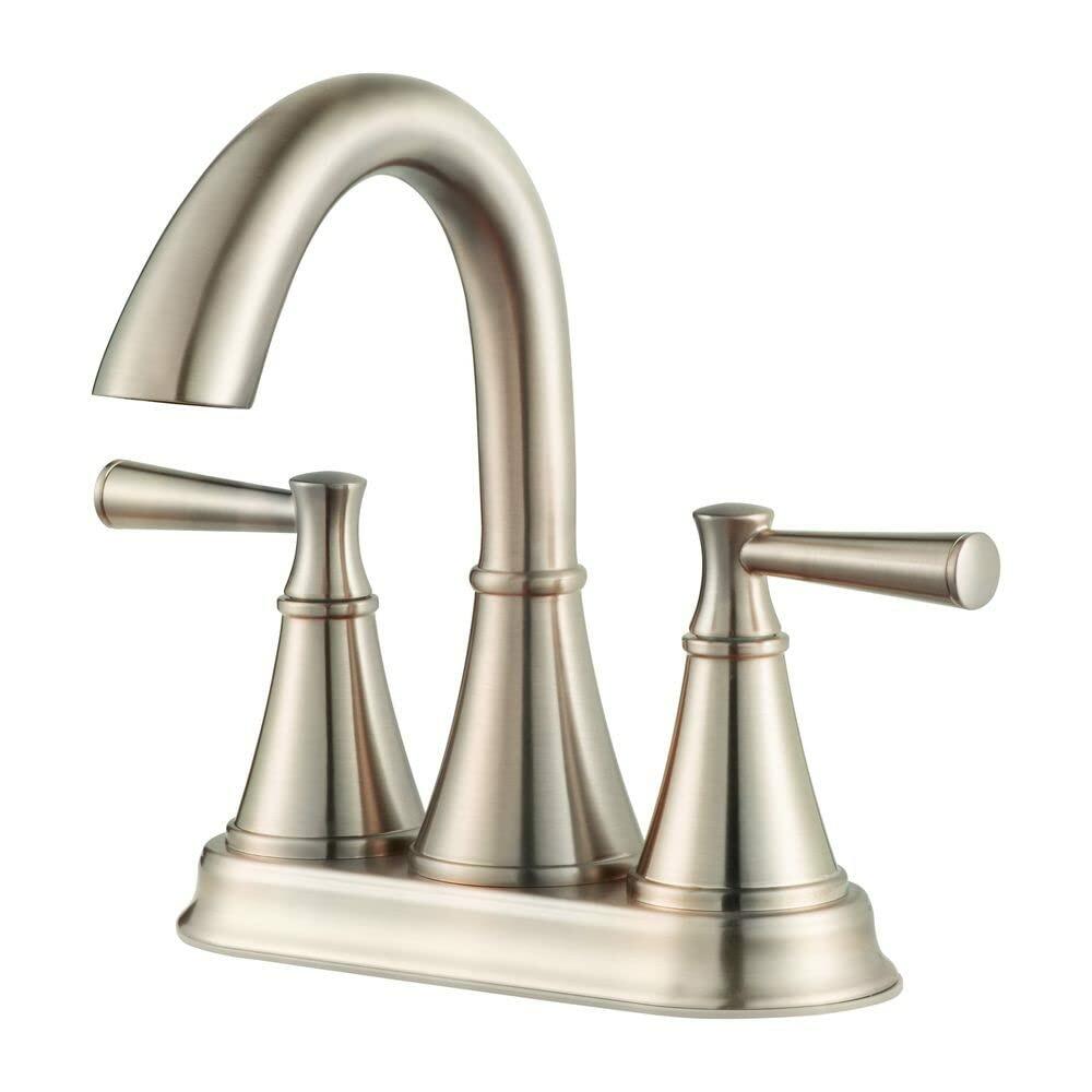Pfister LF048CRKK Cantara 2-Handle Centerset Bathroom Sink Faucet, 3-Hole, Brushed Nickel