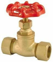 PROPLUS GIDDS-270904 Stop Valve, 7/8" Compression x 7/8" Compression, Lead Free