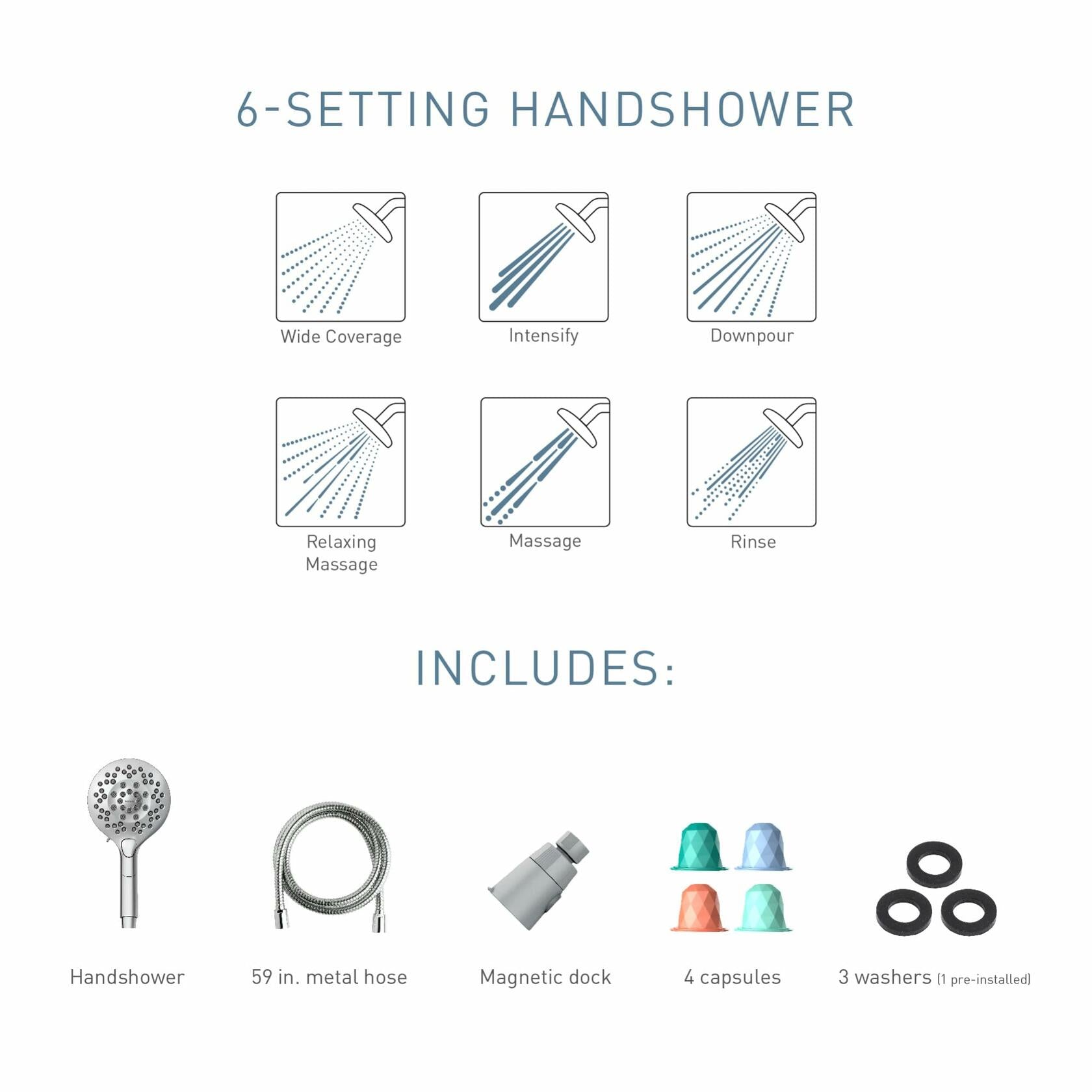 Moen IN208H2 Aromatherapy Handshower with INLY Shower Capsules, Chrome