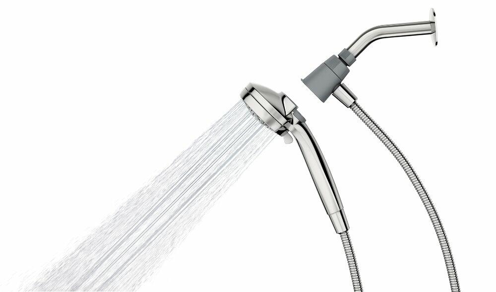 Moen Magnetix Engage 26100EP 6-Setting Handheld Round Showerhead Hand Shower w/ Magnetic Dock (Chrome)
