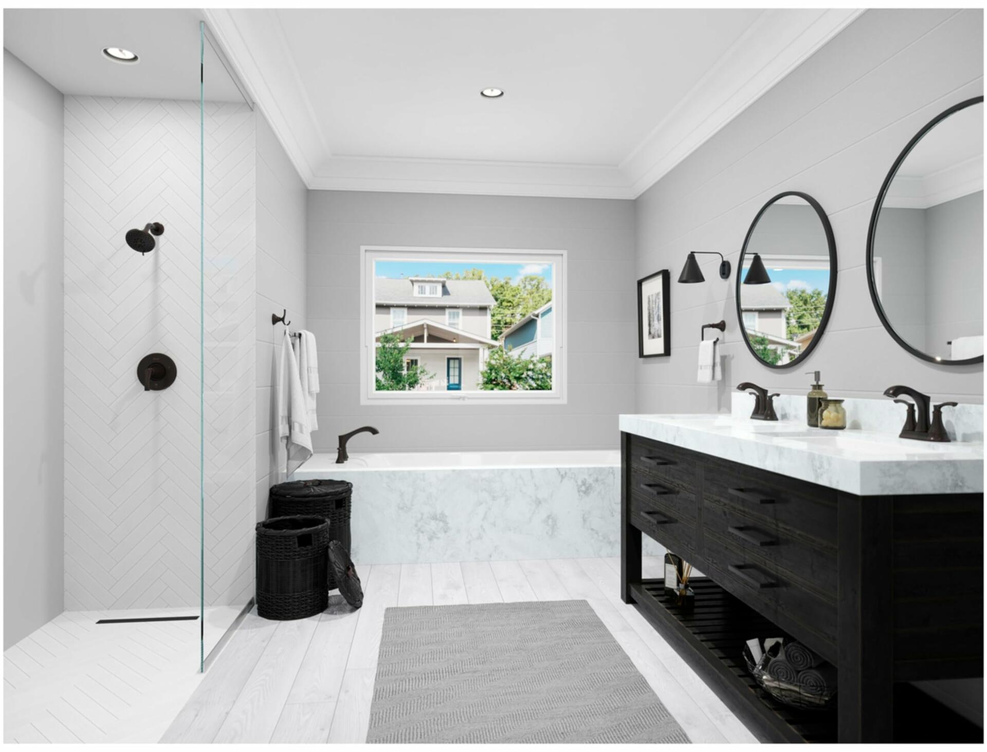 Pfister LG48-WD0C Woodbury 2-Handle 4" Centerset Bathroom Faucet w/ Push & Seal Drain (Polished Chrome)