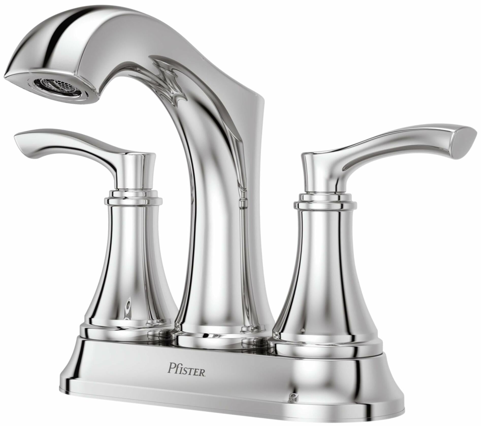 Pfister LG48-WD0C Woodbury 2-Handle 4" Centerset Bathroom Faucet w/ Push & Seal Drain (Polished Chrome)